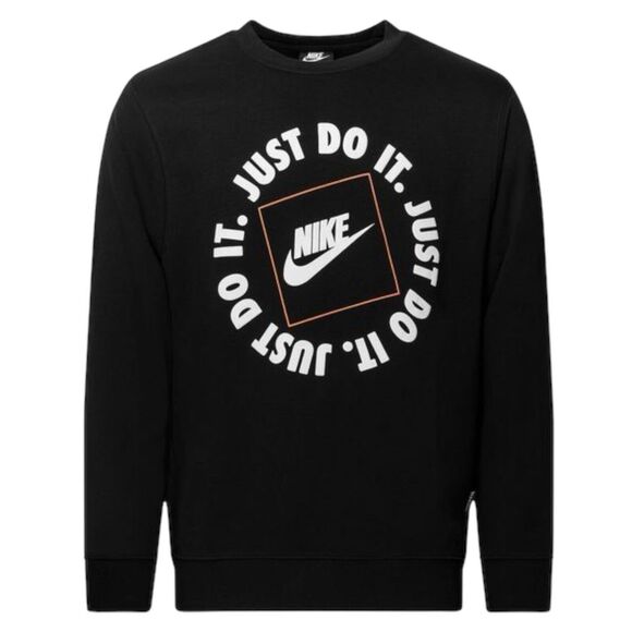 Nike Men's Sweatshirt Size Medium Sportswear NSW JDI Fleece Crew DA0157 Retro - Picture 1 of 7